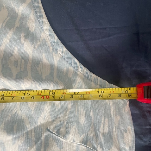 Denim-esque racer backed leopard print dress (Anthropologie) - Picture 5 of 7